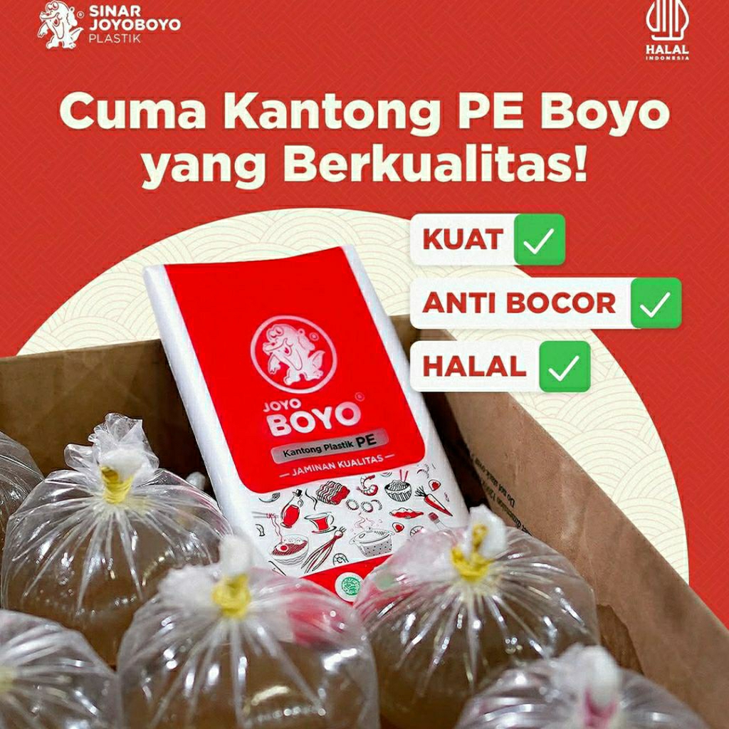 Kantong Plastik PE Joyoboyo isi ±50 lbr