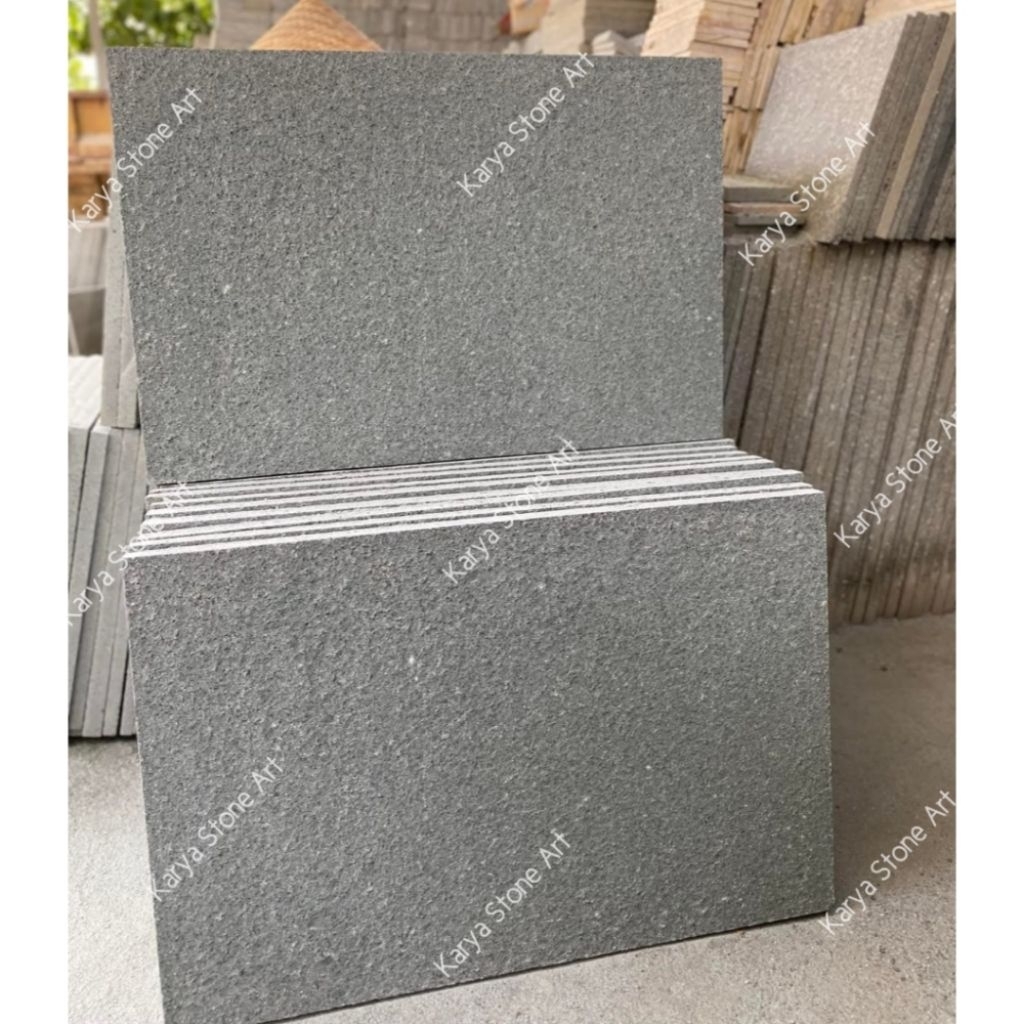 Batu Alam Andesit Bakar 40x60 | Andesit Abu2 Tulungagung | Batu Granit Bakar