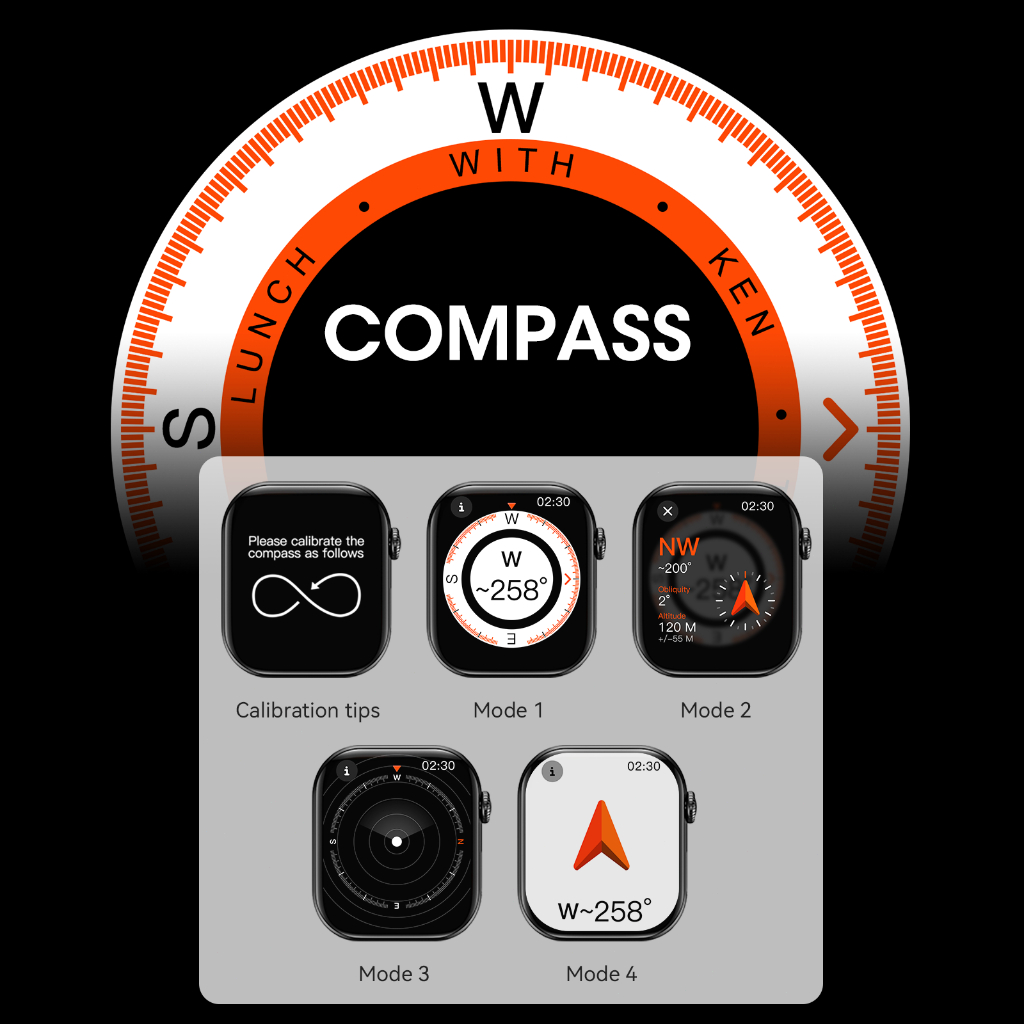 BESTPROMO [Garansi 1 Tahun] KIRO for iPhone Smart Watch-support Whatsapp Reply-Watch S11 Pro