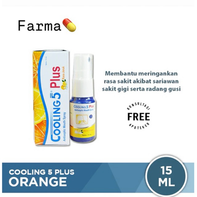 Cooling 5 Plus Sariawan Sakit gigi ORIGINAL