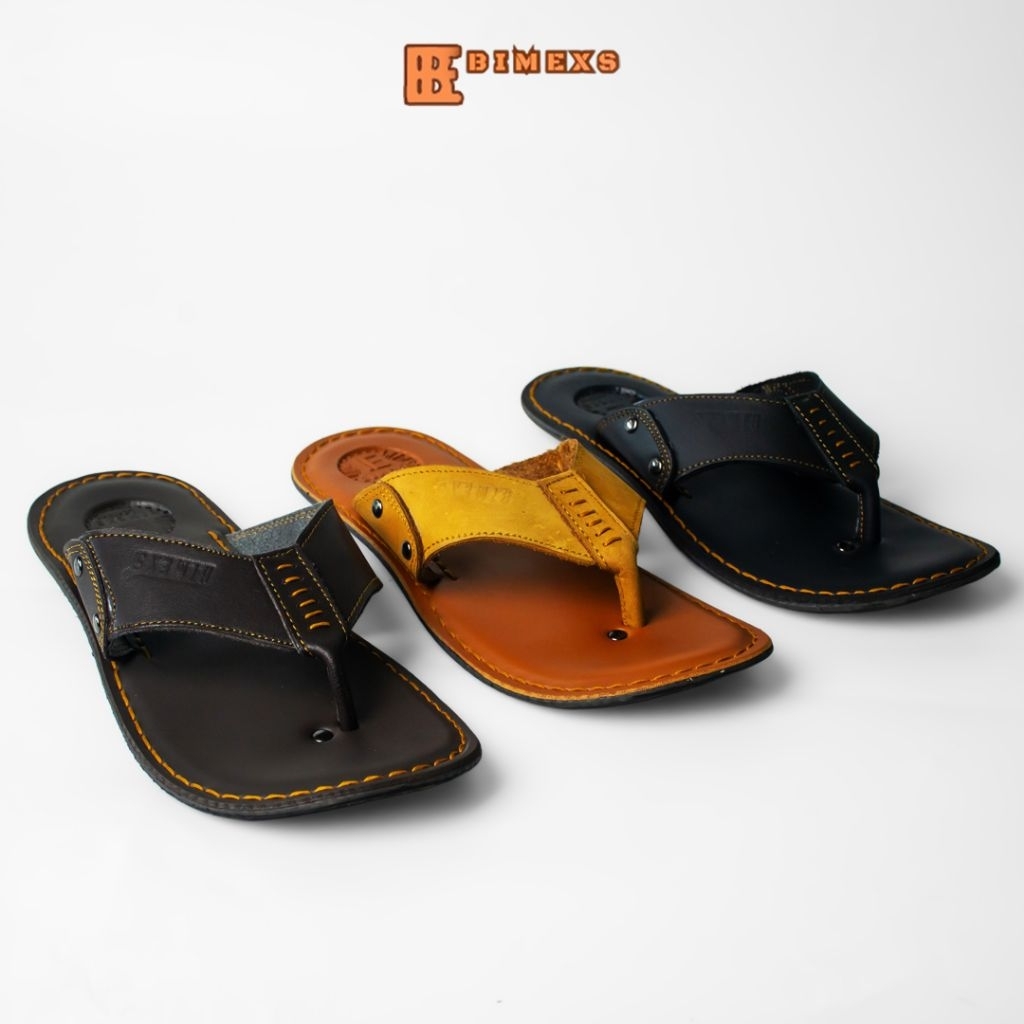 sendal kulit pria/sendal jepit pria/sendal kulit asli