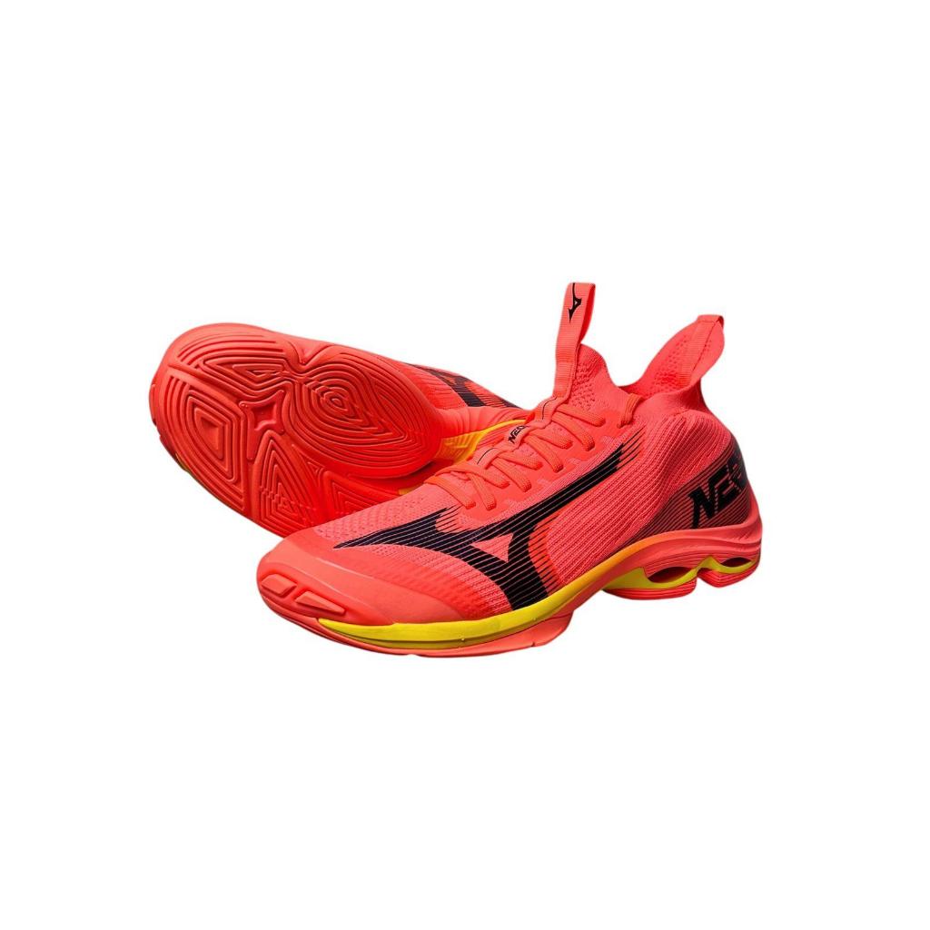 Sepatu Volly Voli Mizuno Wave Lightining Neo 2 Original - ORANGE, 44