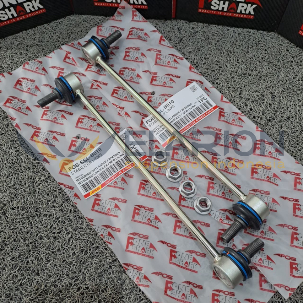 Front Sway Bar Link Stabilizer Link Stabil Merk F-One Shark FOS Mitsubishi Lancer Ex / New Livina 20
