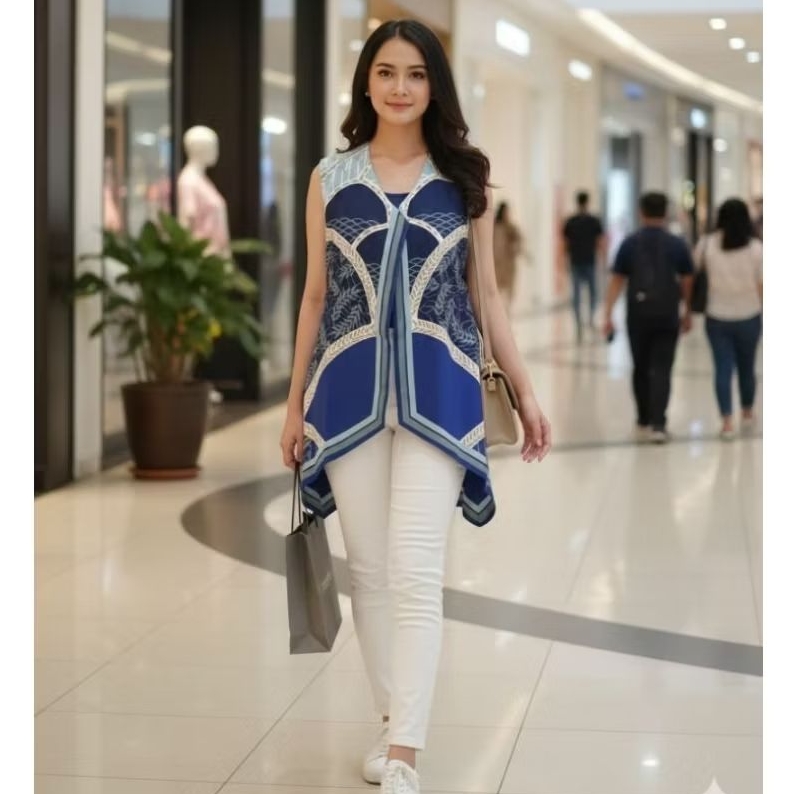 Rompi Bateeq Wanita Vest Batik Preloved