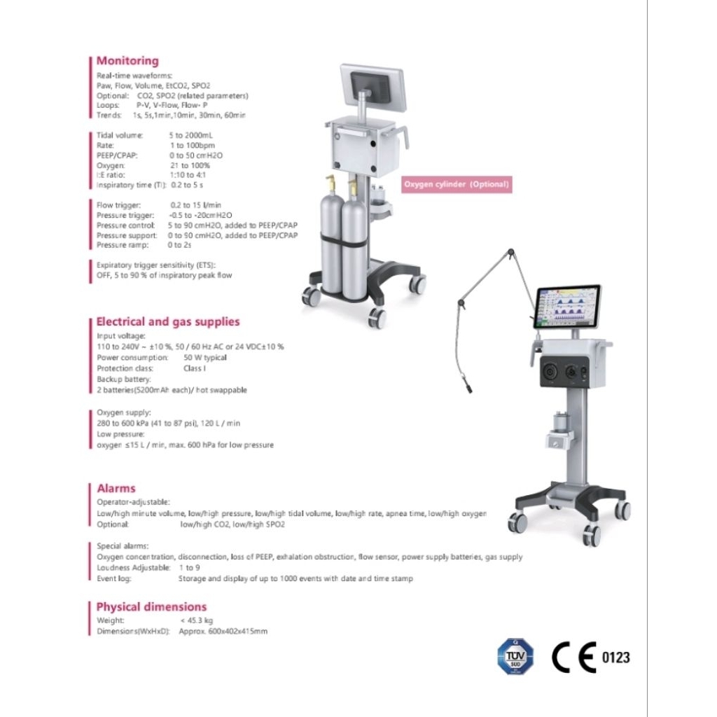 ICU VENTILATOR CRIUS V6