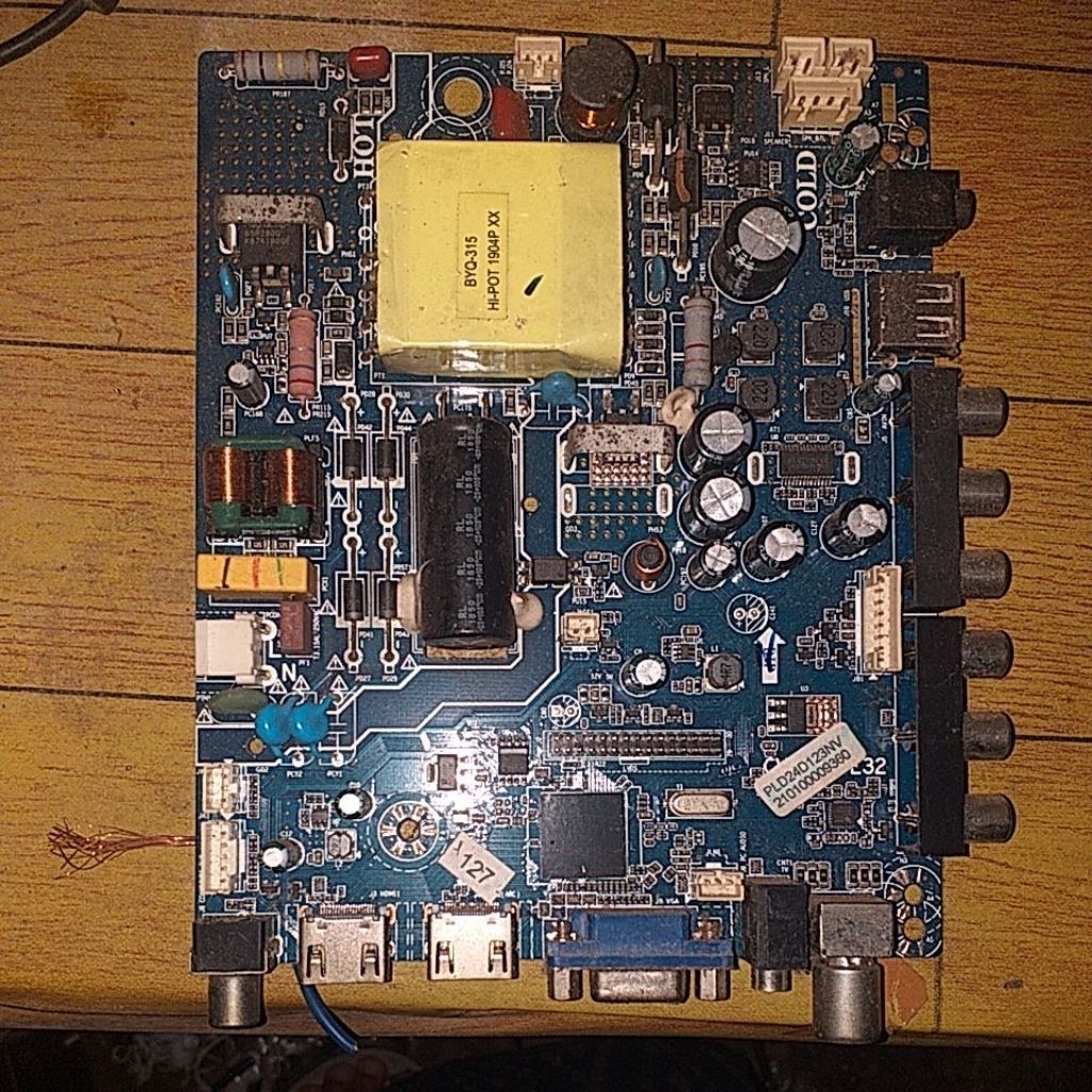 mainboard tv polytron  24D123NV