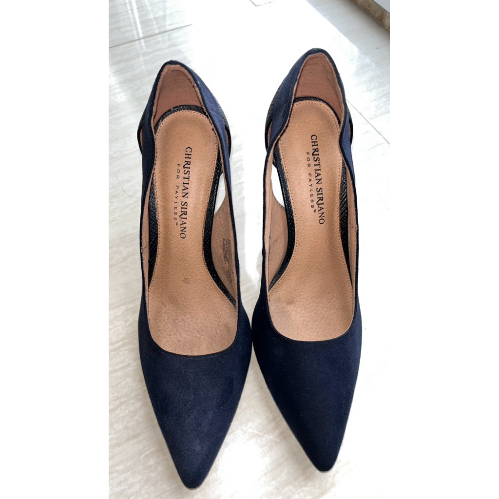 Sepatu High Heels Biru Navy