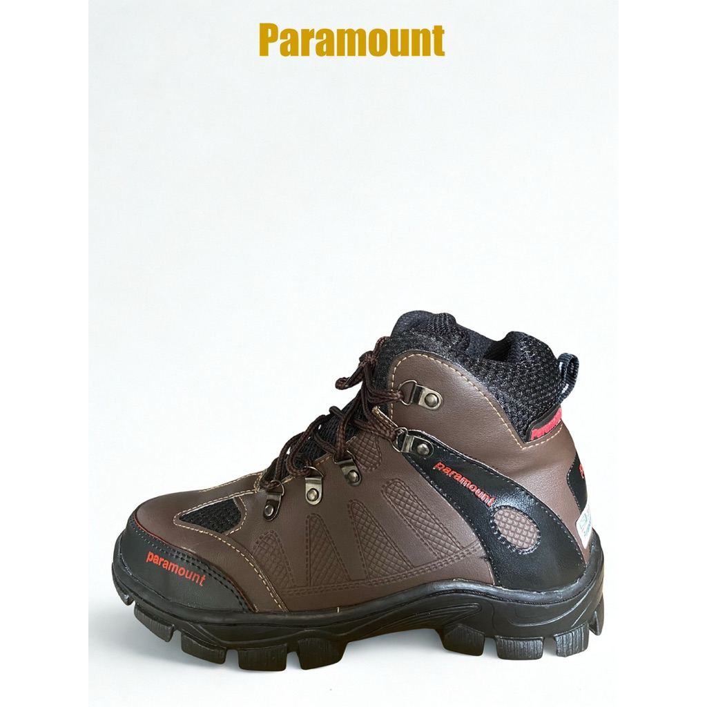 Sepatu Gunung Paramount Beckham Coklat Hitam Tinggi Besi Sepatu Hiking Paramount Beckham Sepatu Boot