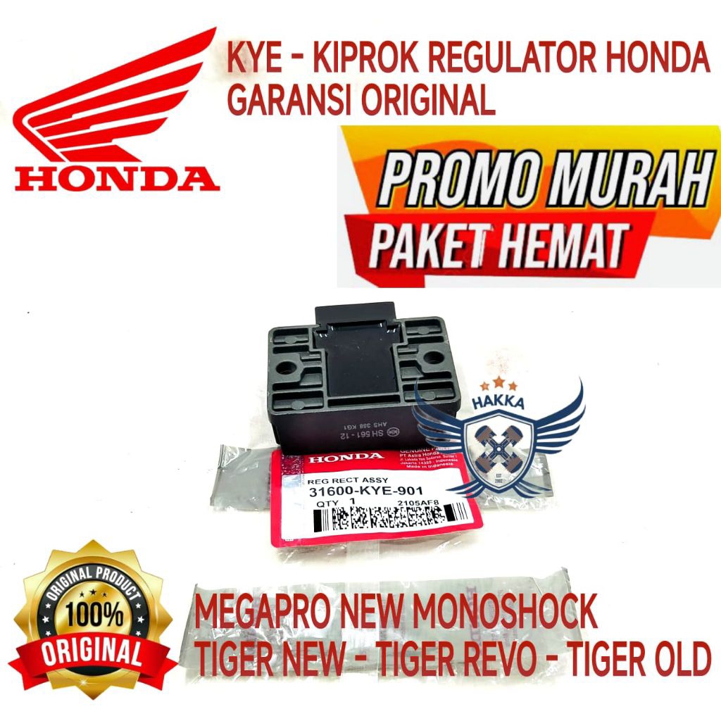 KYE KIPROK REGULATOR ASLI HONDA MEGAPRO NEW, KIPROK REGULATOR ASLI HONDA TIGER OLD,KIPROK REGULATOR 