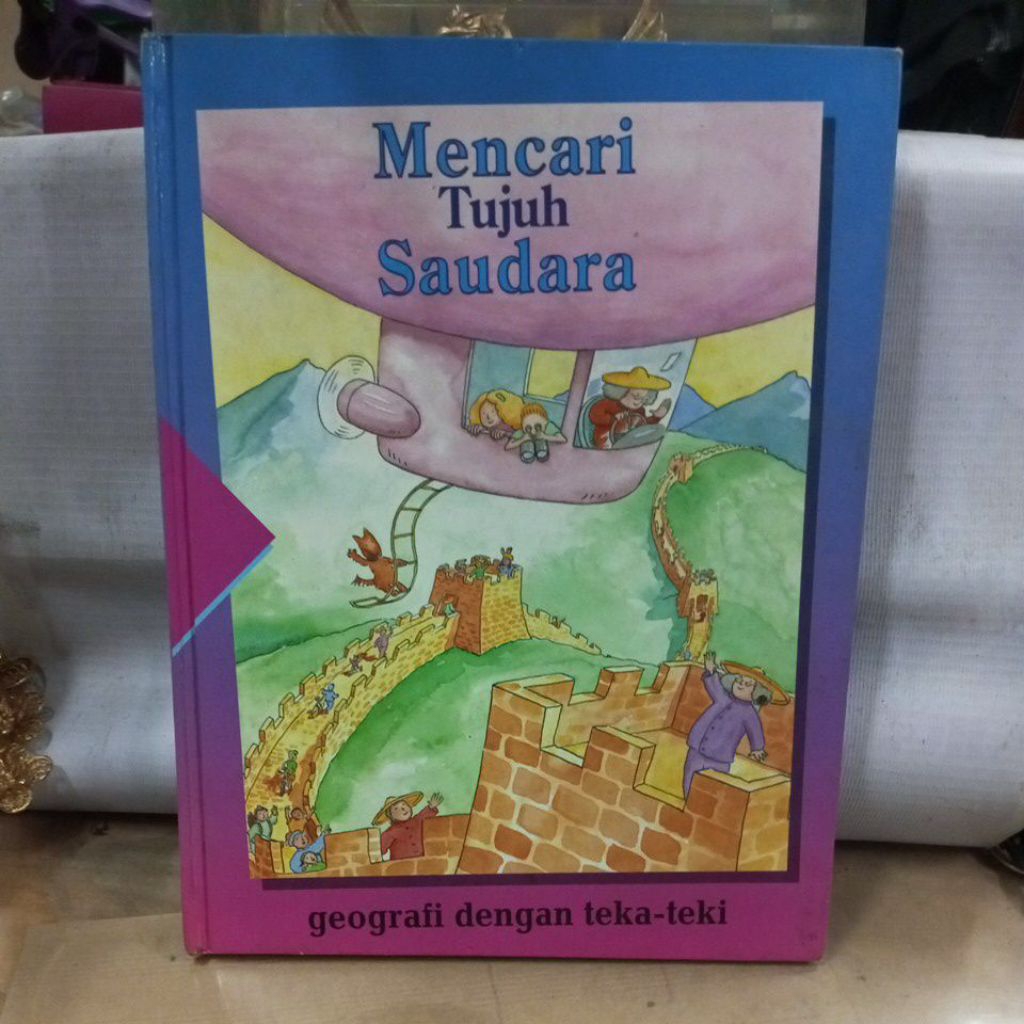 buku pengetahuan anak , mencari tujuh saudara , geografi dengan teka teki