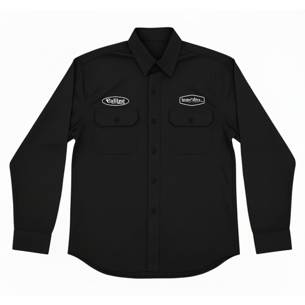 Workshirt Lengan Panjang Pria sablon belakang