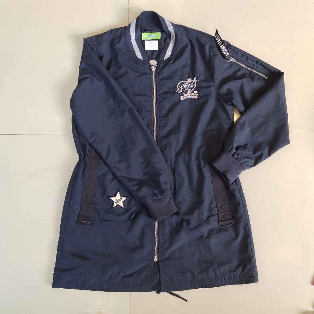 Jaket parka Sesame Street Dark navy cewek