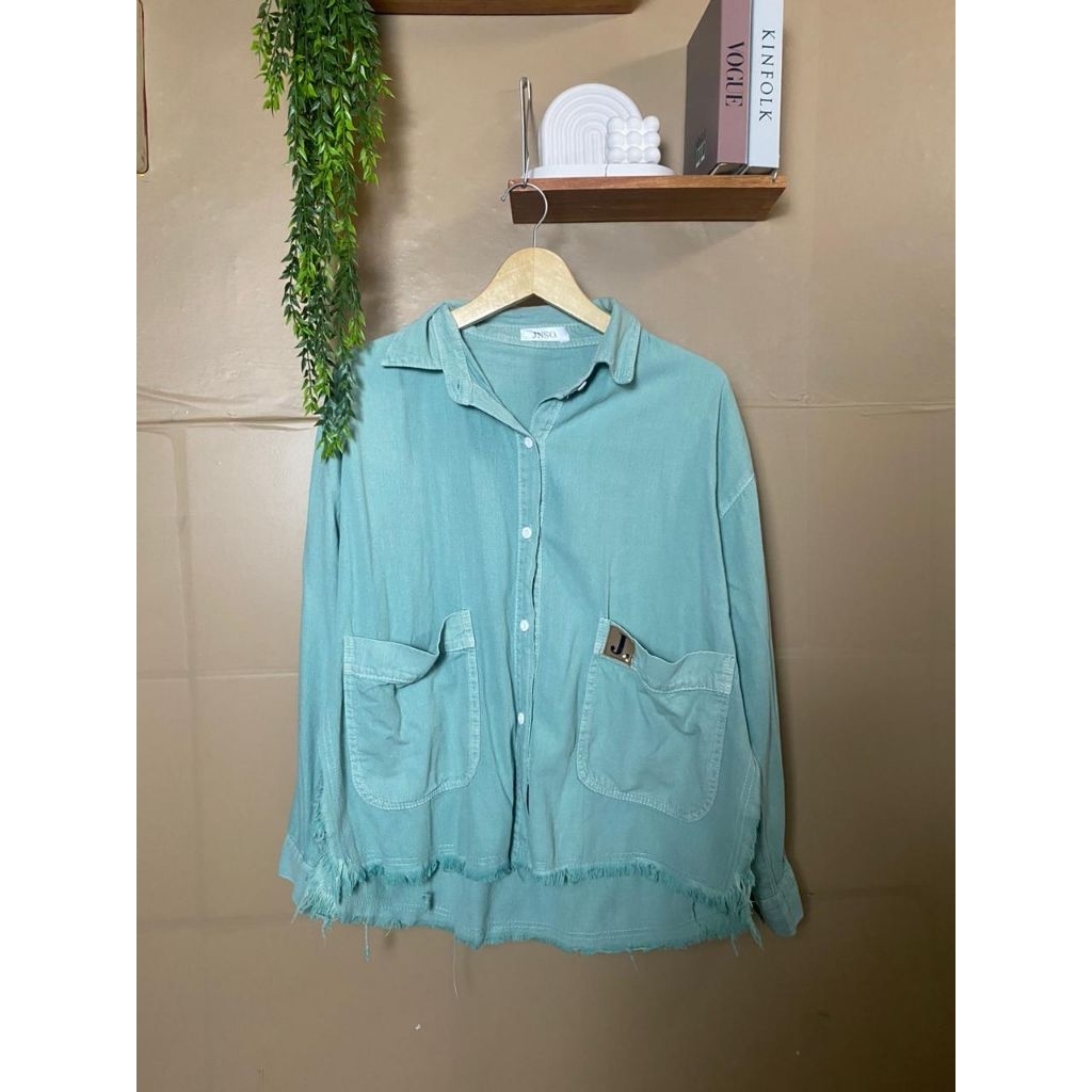 Preloved Kemeja Denim Raw Jiniso
