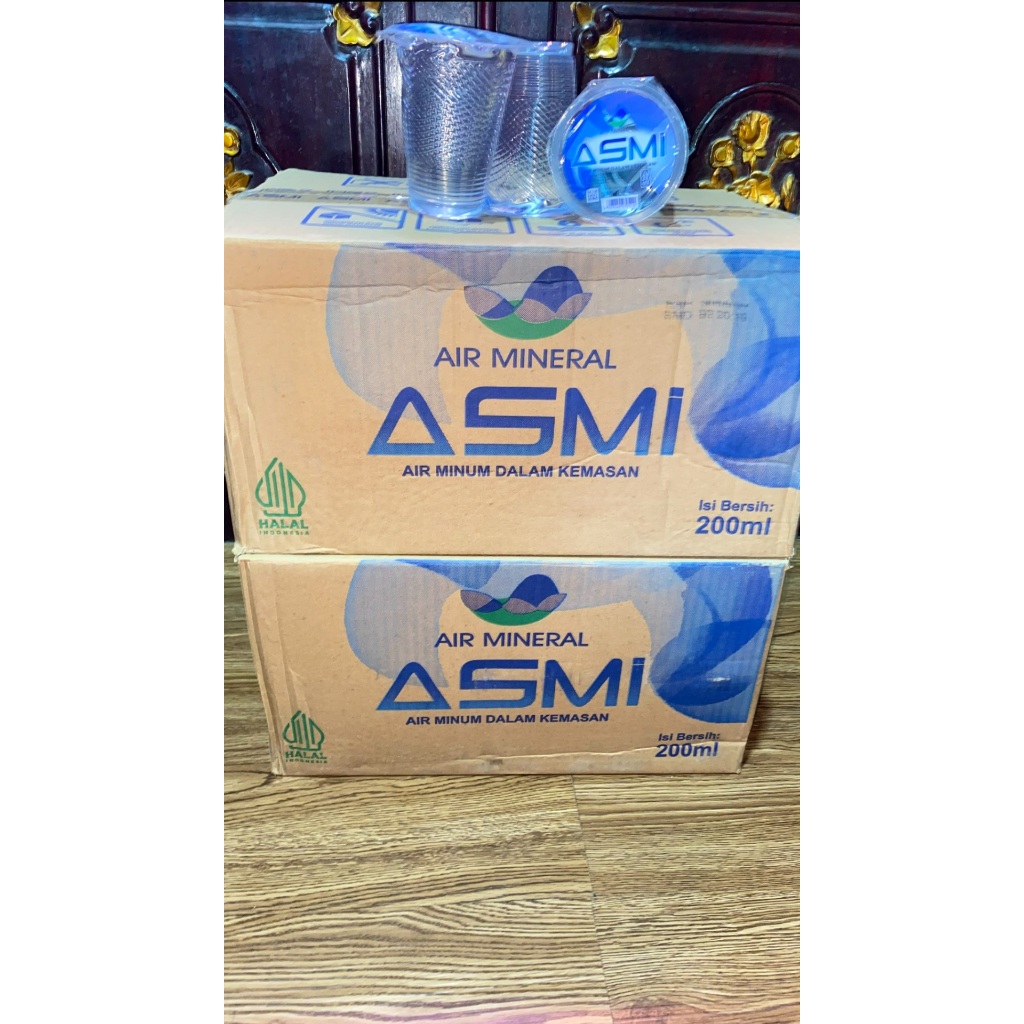 air mineral gelas asmi cup mineral cup 200ml isi 48 1 dus murah