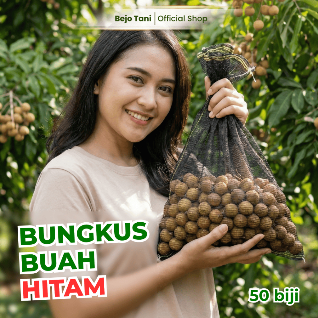 50 Biji BUNGSKUS BUAH WARING Original Jaring Baru Ukuran 40x58 CM Praktis Kuat Tahan Lama Klengkeng