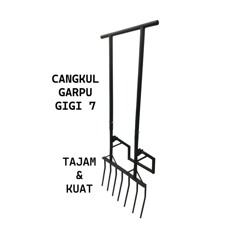 CANGKUL GARPU MODERN 7 GIGI Lebar 50 cm/ cangkul penggembur tanah