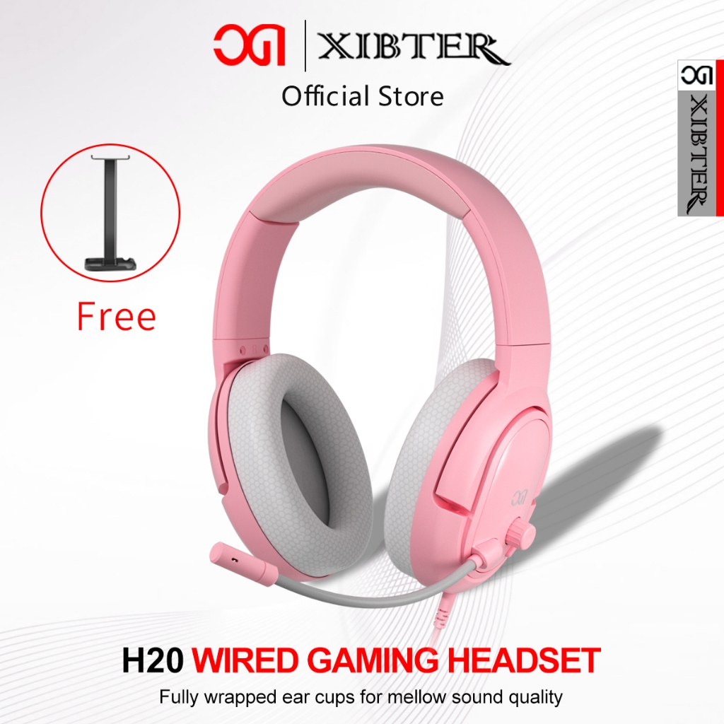 XIBTER H20 Headset gaming Surround 7.1 Headphone kabel henset bando PC/Mobile Pengiriman gratis