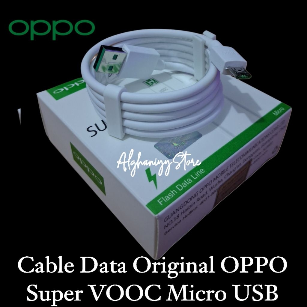 Kabel Data Oppo F9 F9 Pro ORIGINAL 100% Cable OPPO Super VOOC Micro USB