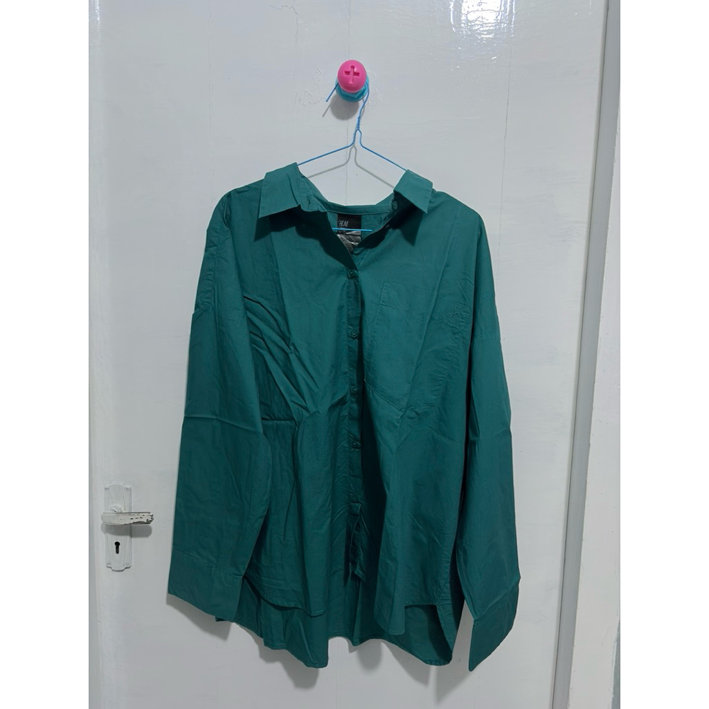 Kemeja Emerald green HM