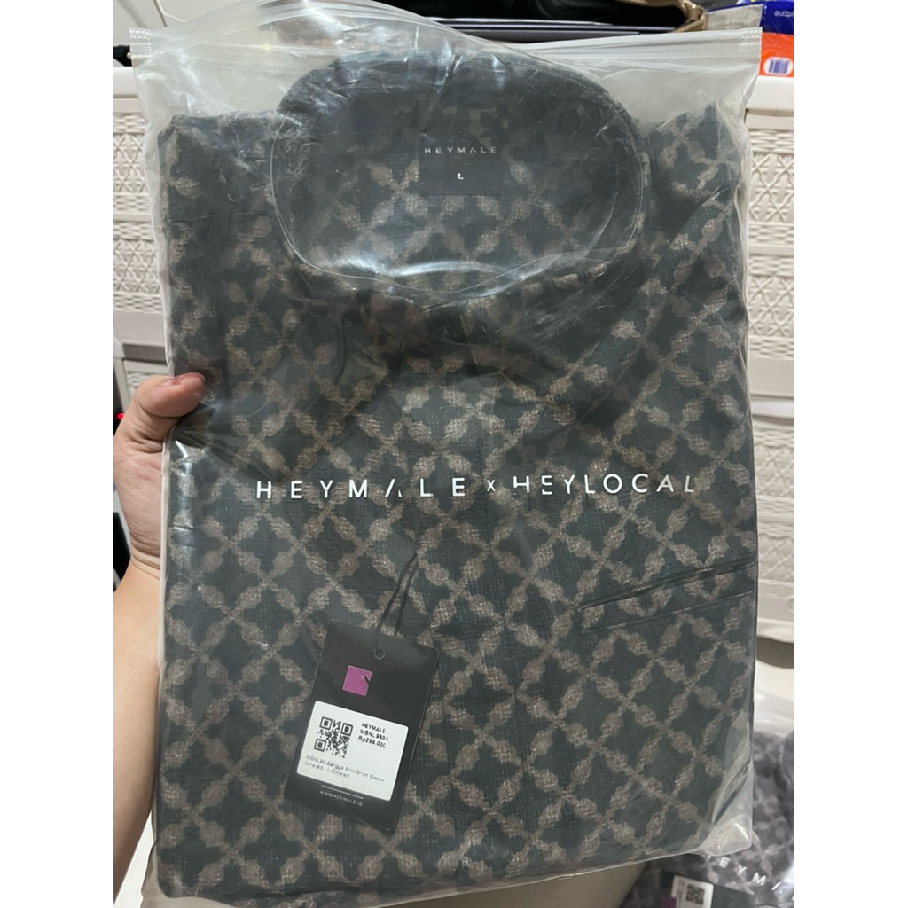 New Heymale Koko Sarimbit Sangga Shirt Short Sleeve Baju Muslim Pria Lengan Pendek