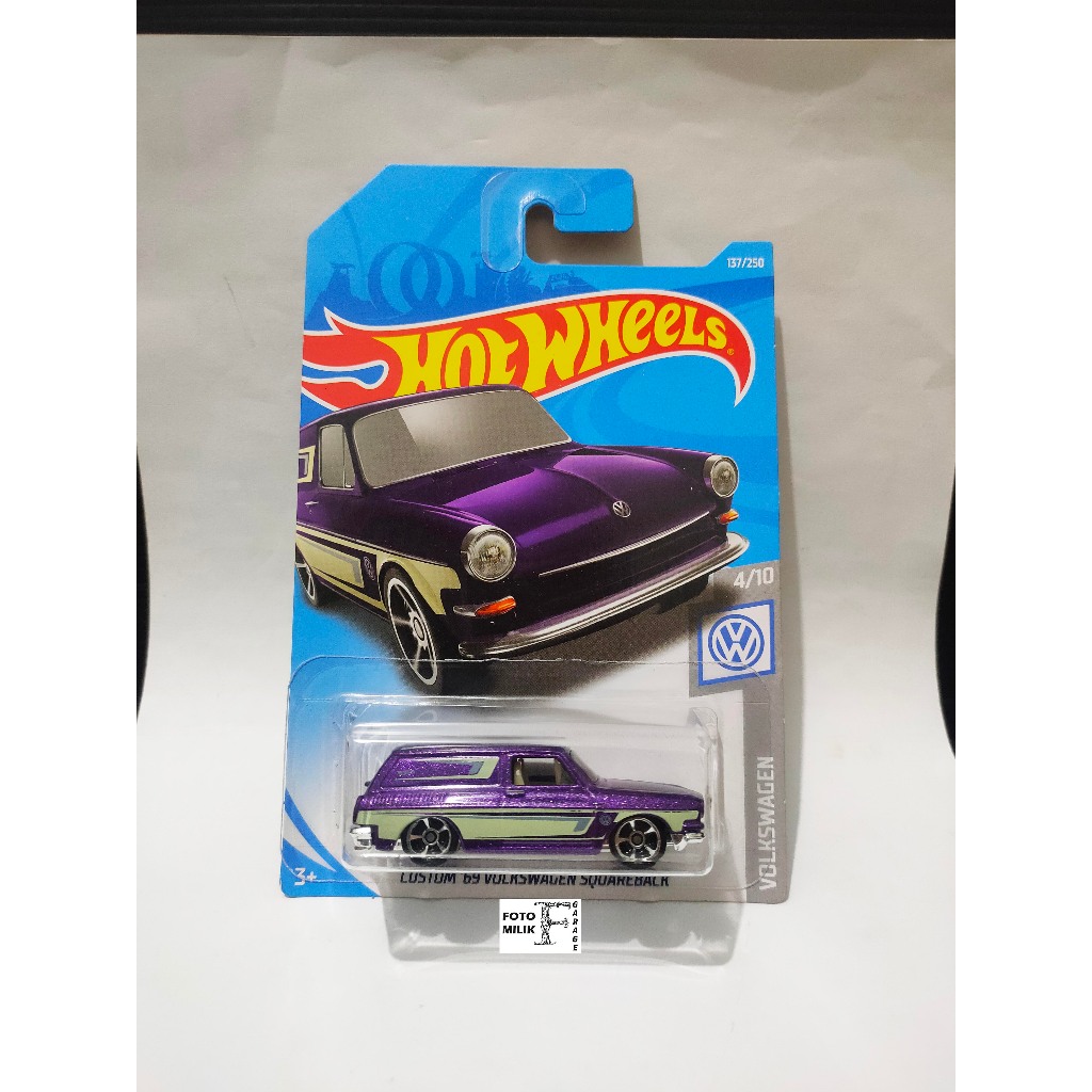 Hotwheels Hot Wheels Custom 69 VW Volkswagen Squareback Purple Ungu