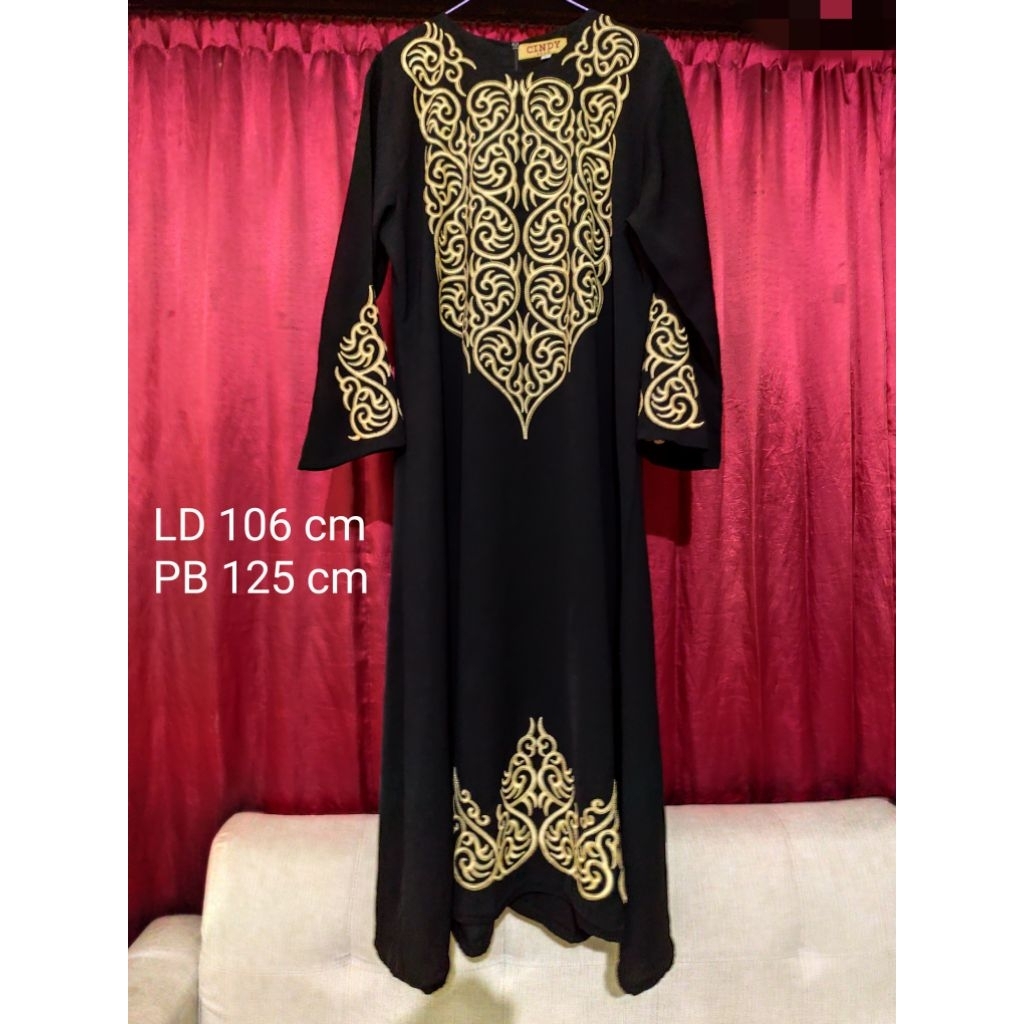 Abaya hitam preloved
