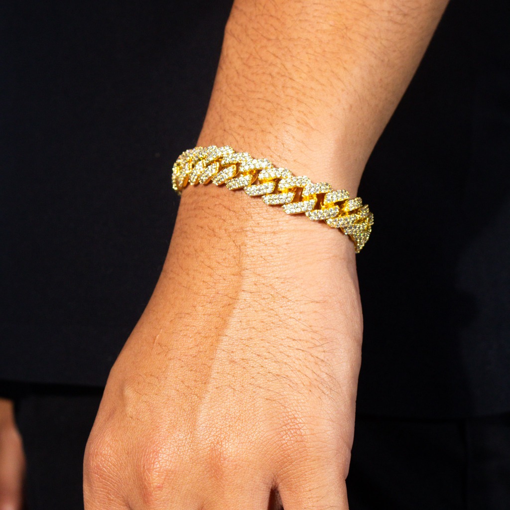 Cuban Prong Bracelet - Gold