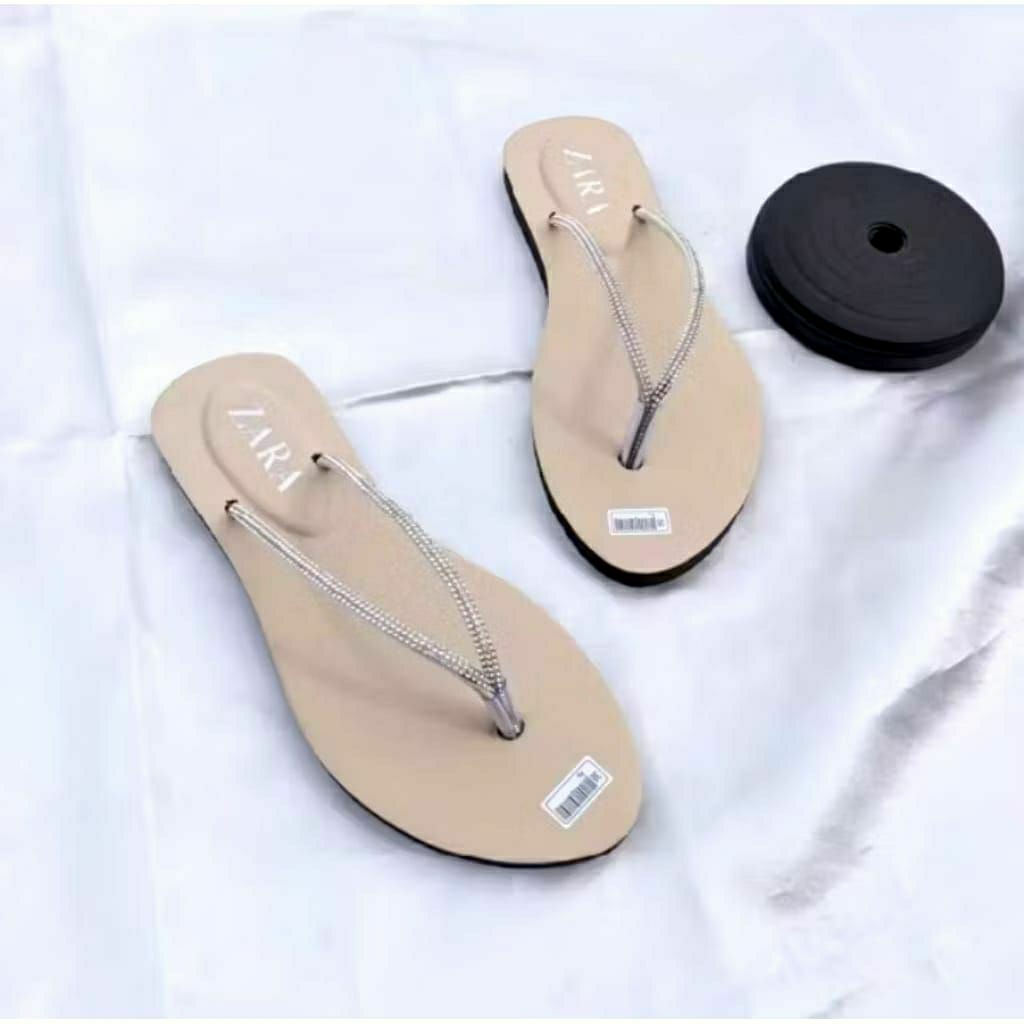 sandal wanita zarra jepit mutiara ZR002 sandal jepit wanita ternaru