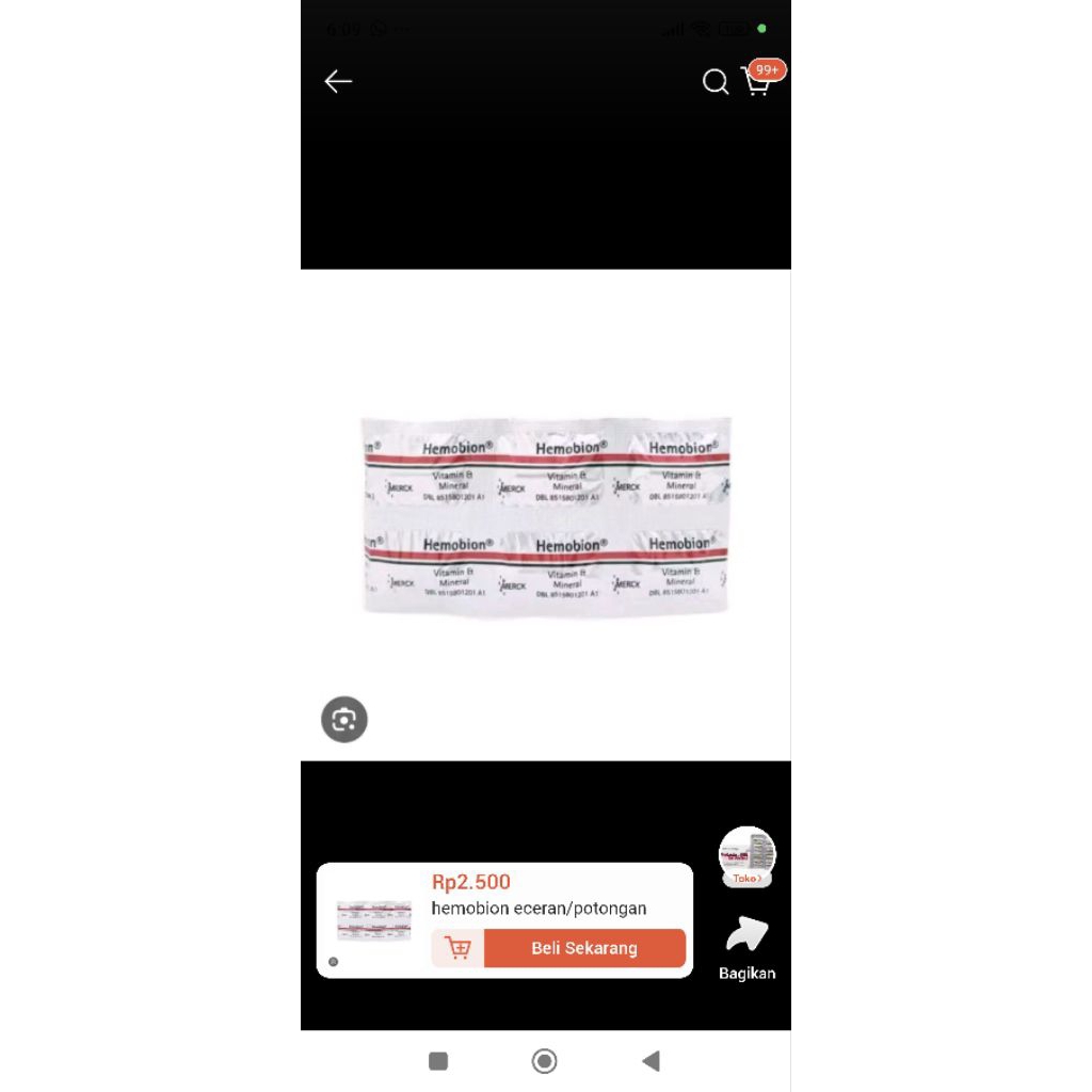 Hemobion // Potongan per kapsul