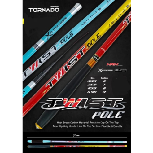 Joran tegek TORNADO TWIST POLE