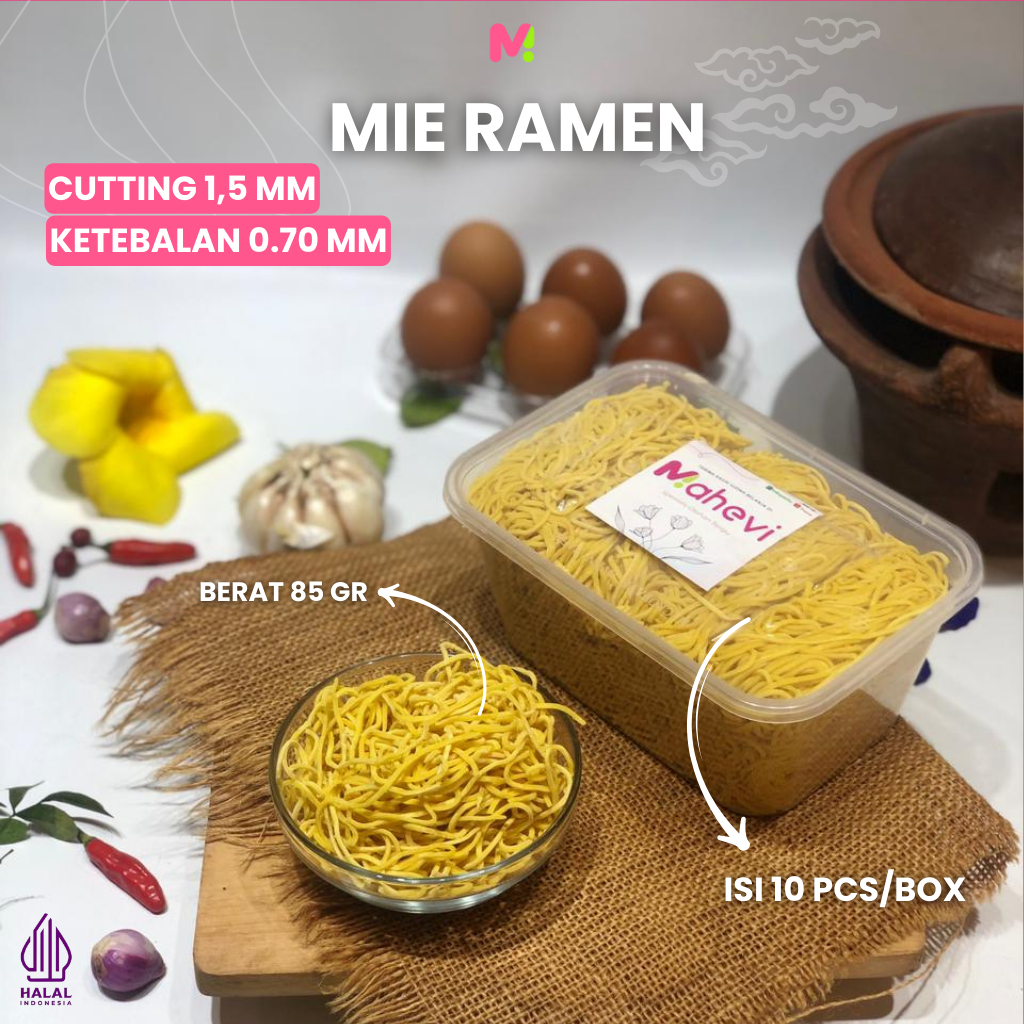 Mie Mahevi untuk Ramen Ramyun Ramyeon Misoa Noodles Halal