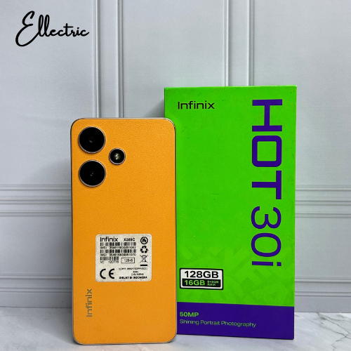 INFINIX HOT 30i 8/128GB - Processor Mediatek Helio G37 - SECOND FULLSET