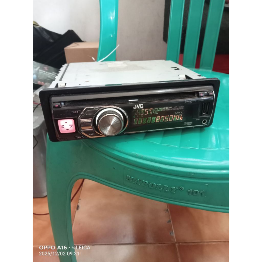 Headunit single Din JVC DVD usb