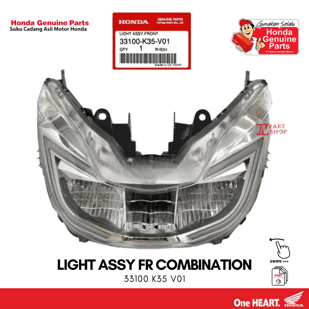 Lampu Depan (Light Assy Front Comb.) - PCX150 CBU / 33100-K35-V01