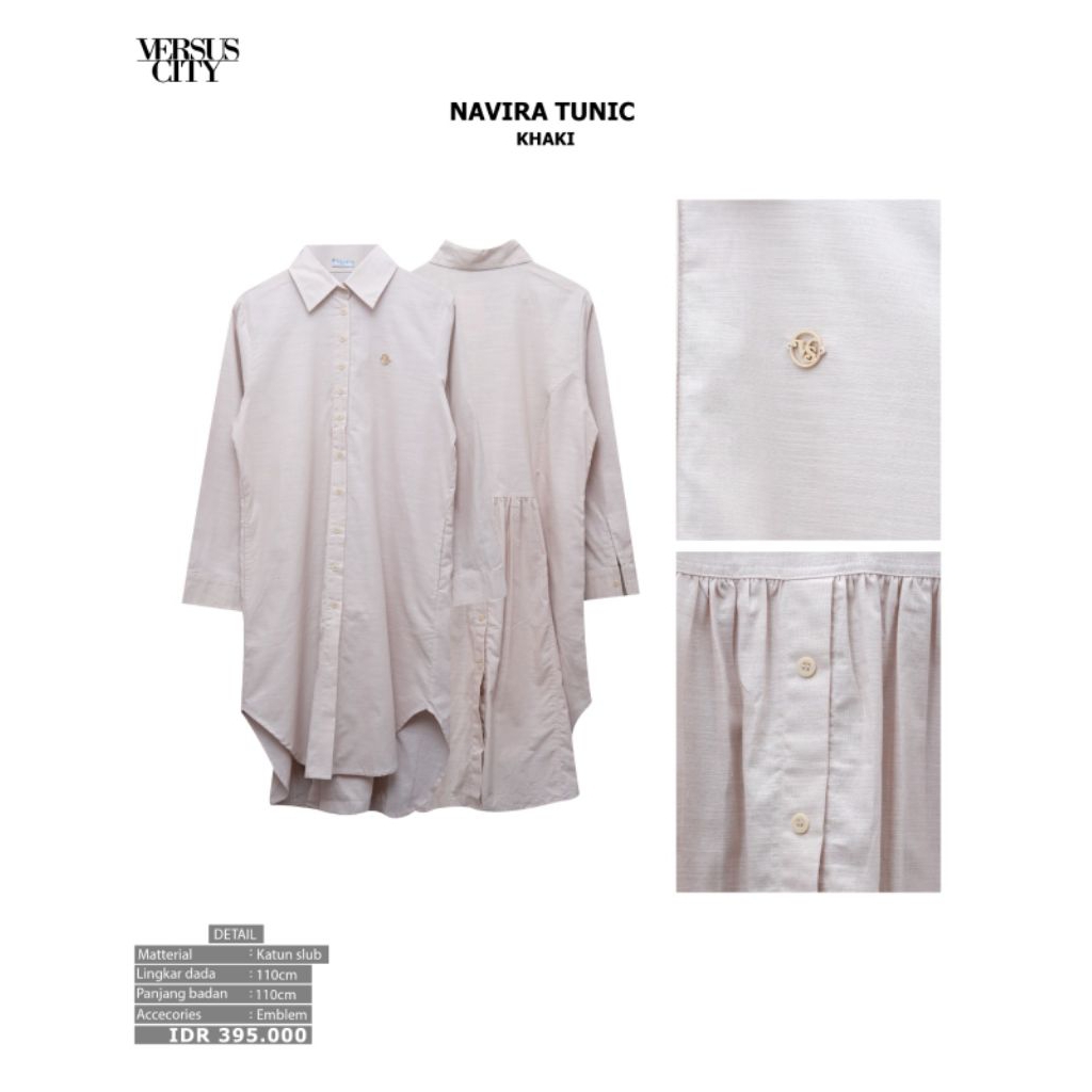 Versuscity Navira tunik khaki