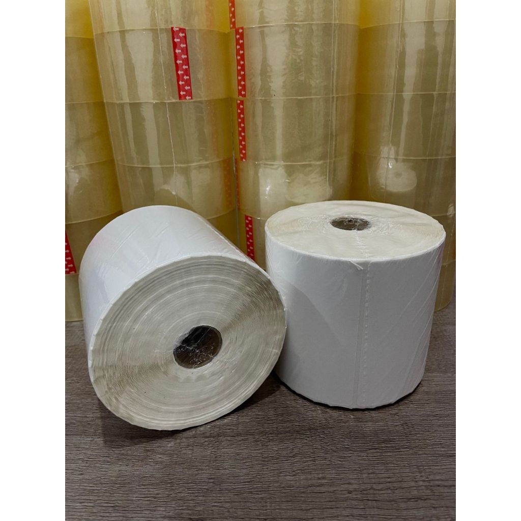 Thermal Resi Perekat Uk 100x100 (300Lmbr) 10cm x 10cm Kertas Resi Cocok Untuk Printer Thermal Blueto