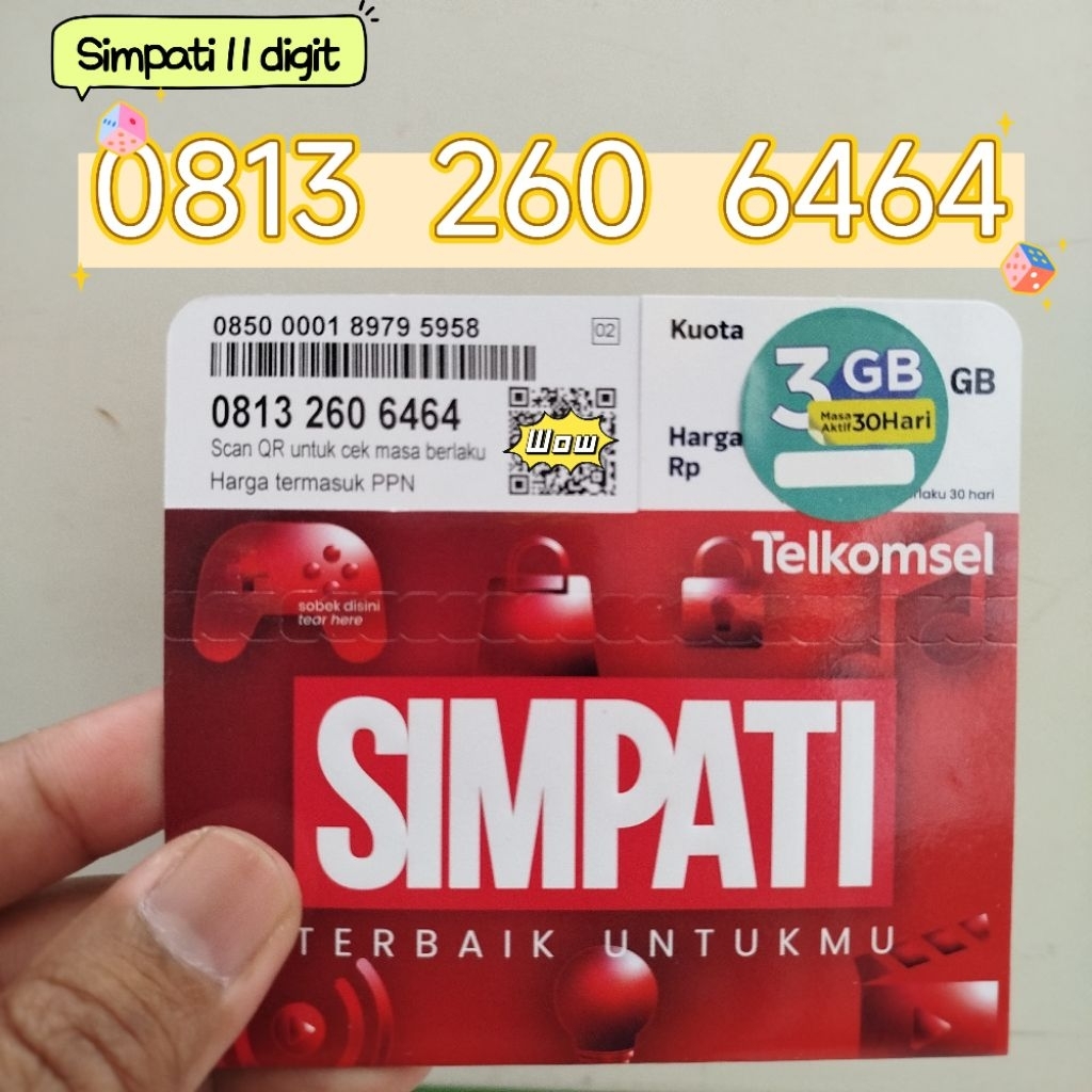Perdana SIMPATI CANTIK 11 Digit
