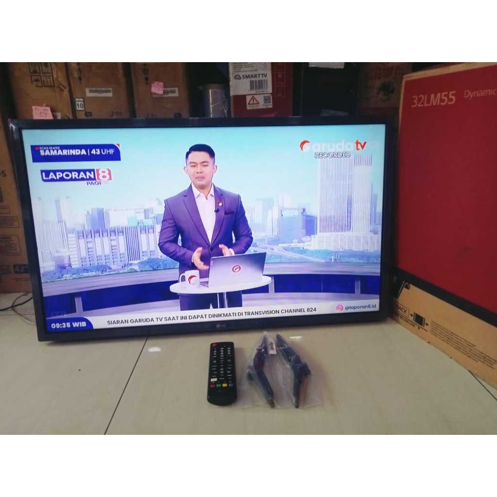 Digital TV LG 32In HD Sudah gak pakai STB Kondisi bekas pemakaian masih segel 6040F