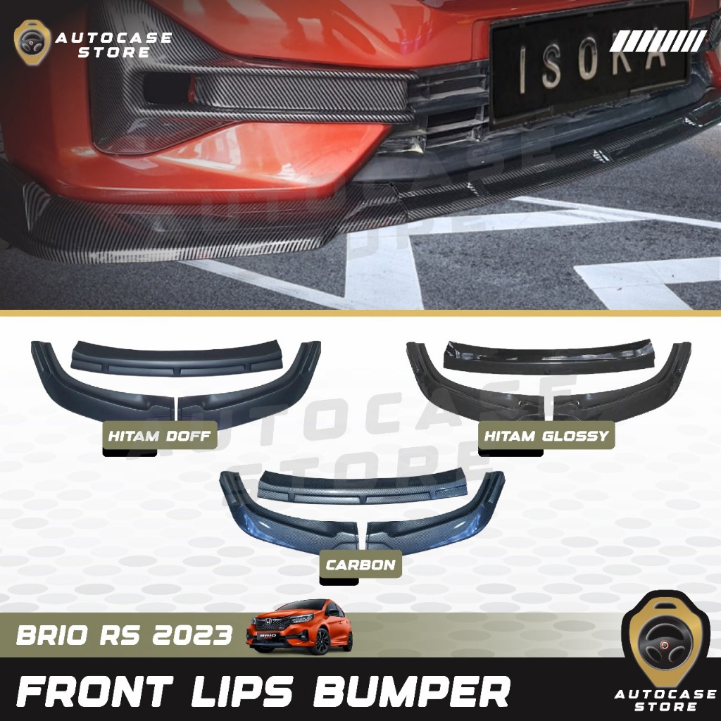 FRONT LIPS BUMPER ALL NEW BRIO URBANITE PAKET KOMPLIT 2021 2022 2023 2024 2025 AKSESORIS MOBIL PNP