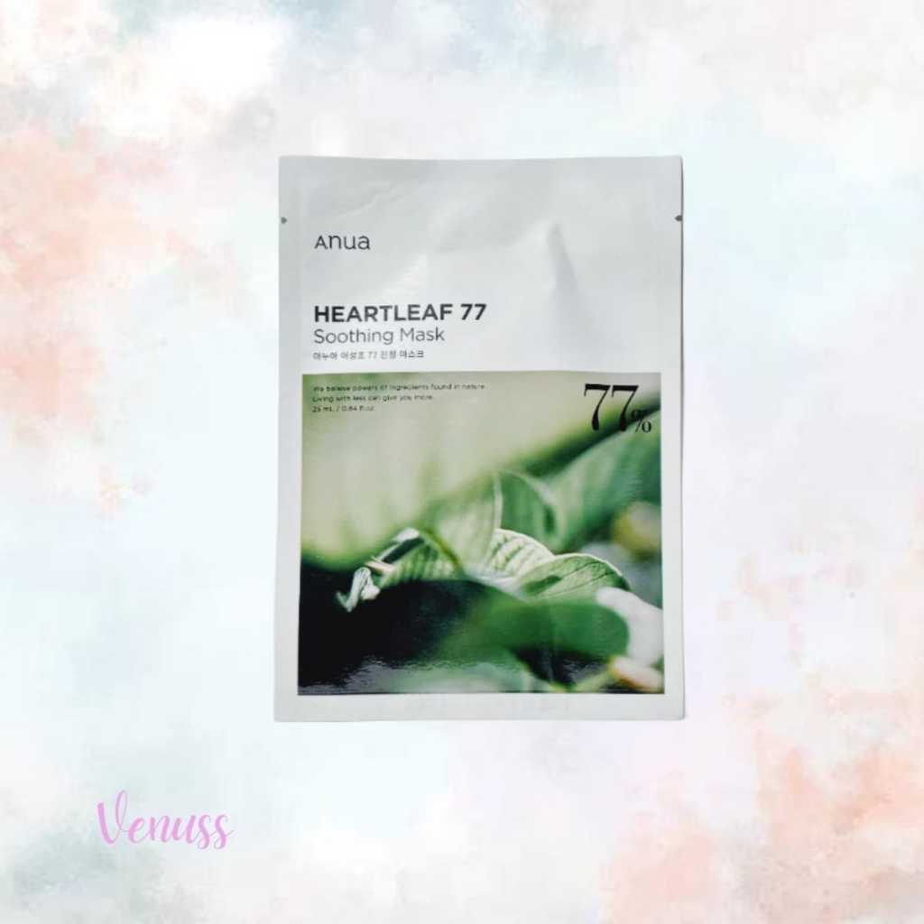 anua heartleaf 77% soothing sheet mask