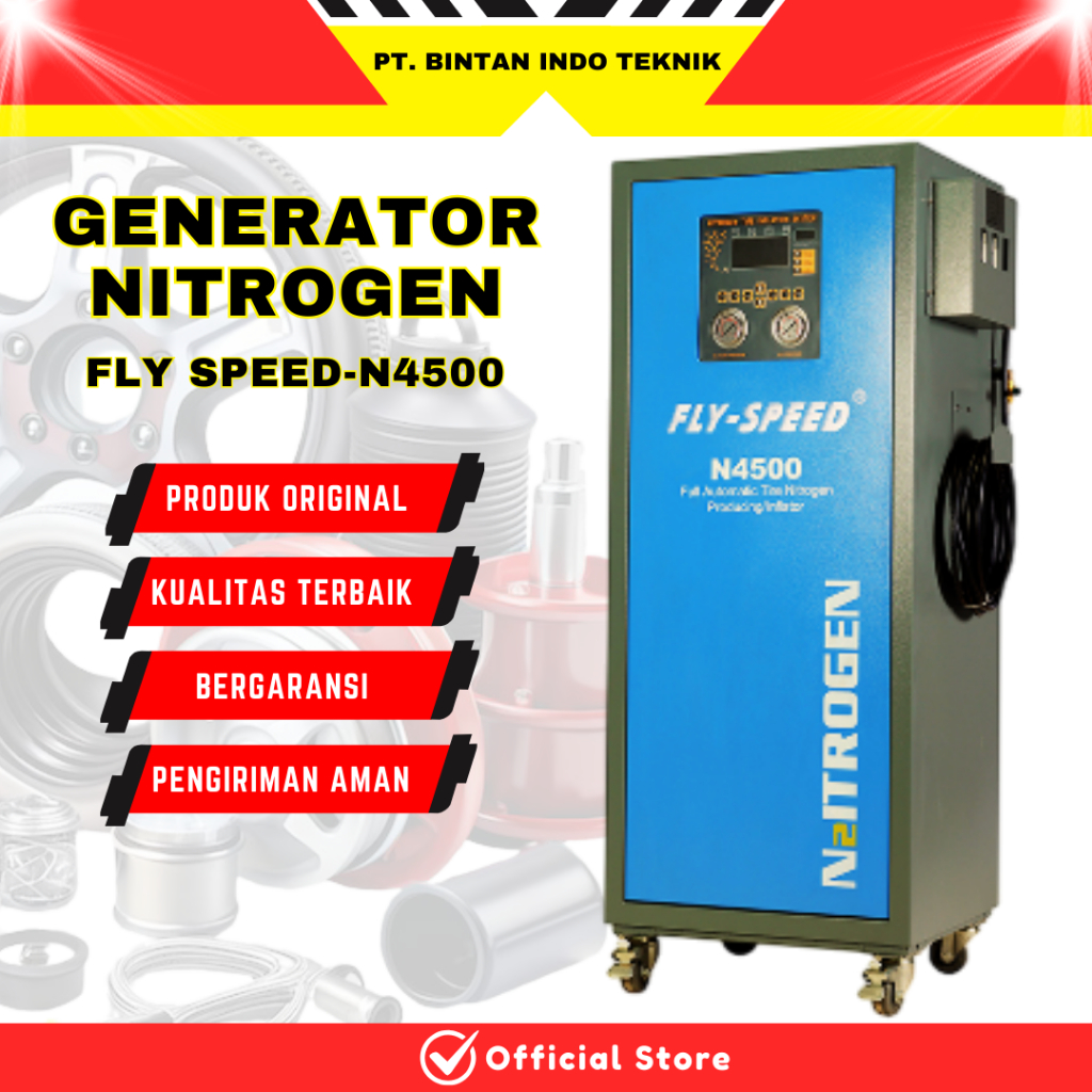 Mesin Generator Nitrogen Fly Speed N 4500 Otomatis Mesin Pengisi Ban Nitrogen Digital Alat Bengkel