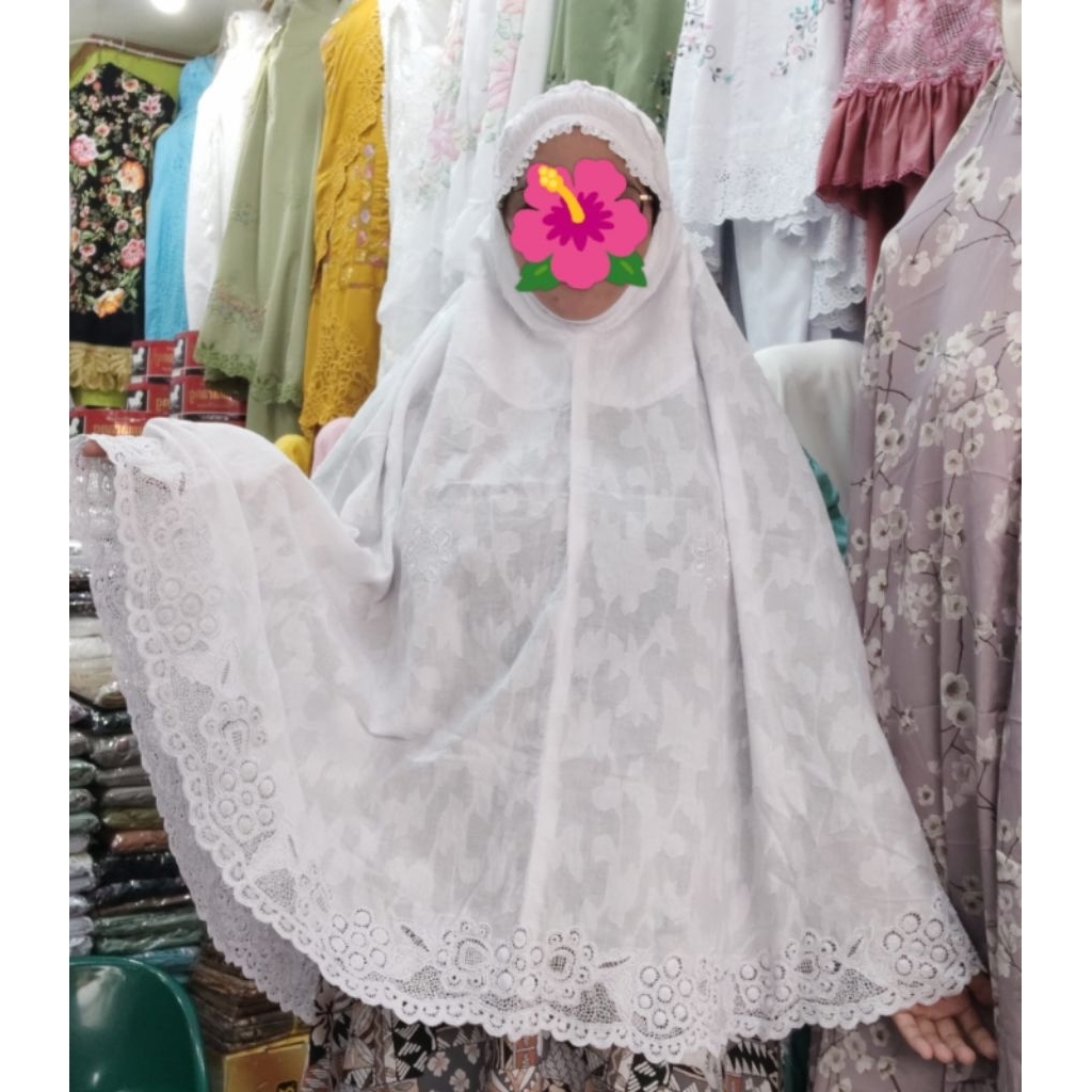 bergo ihram rubia kerancang umroh