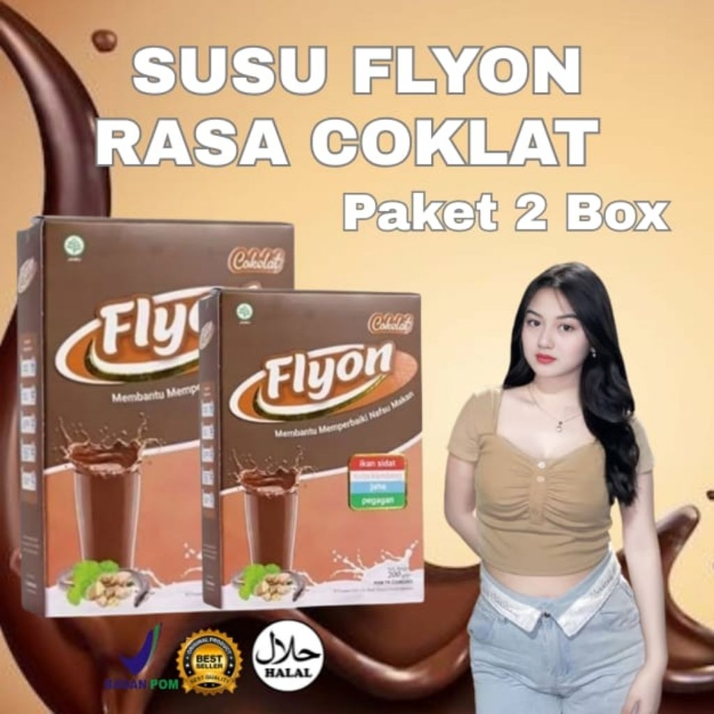 Flyon Susu Tinggi Kalori Dan Protein Original Bpom Penambah Berat Badan Ampuh