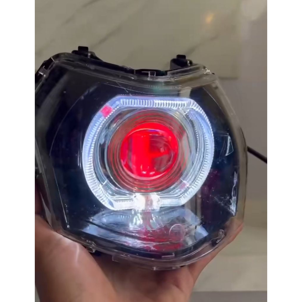 Lampu Depan Vega Force Fi Injeksi Costome Biled 4.5 inc Billed vega force