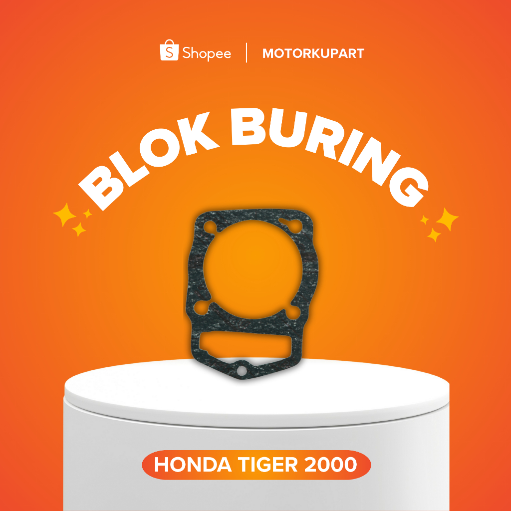PAKING BLOK BURING HONDA TIGER 2000 PERPAK GASKET BAWAH PAKING KAS ANTI BOCOR FUBORU