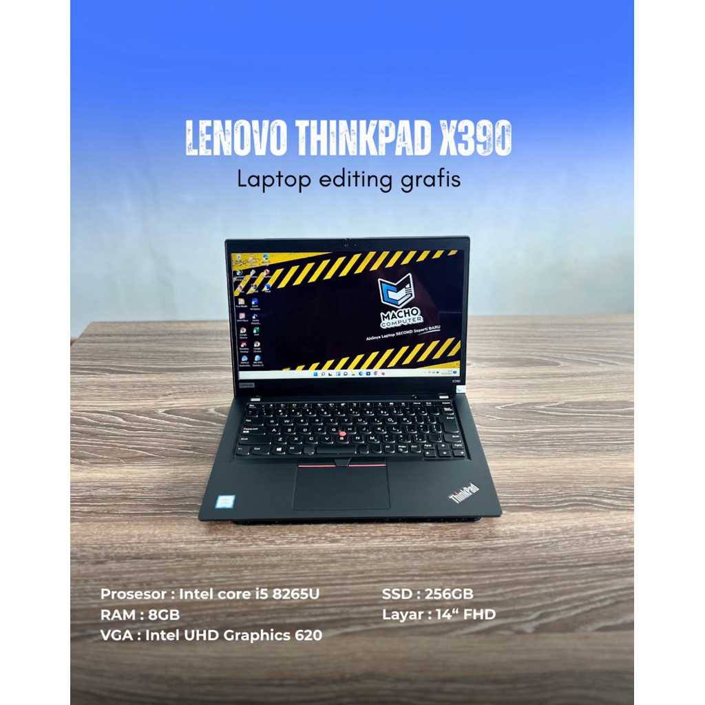 Lenovo Thinkpad X390 intel core i5 8265U