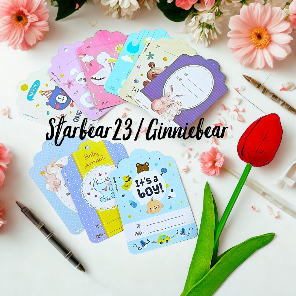 PAPER TAG/GIFT TAG WELCOME BABY SANSANWAWA