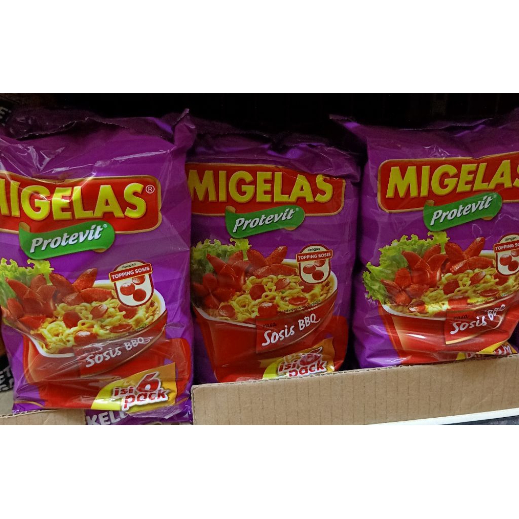mie gelas sosis BBQ isi 6 pack