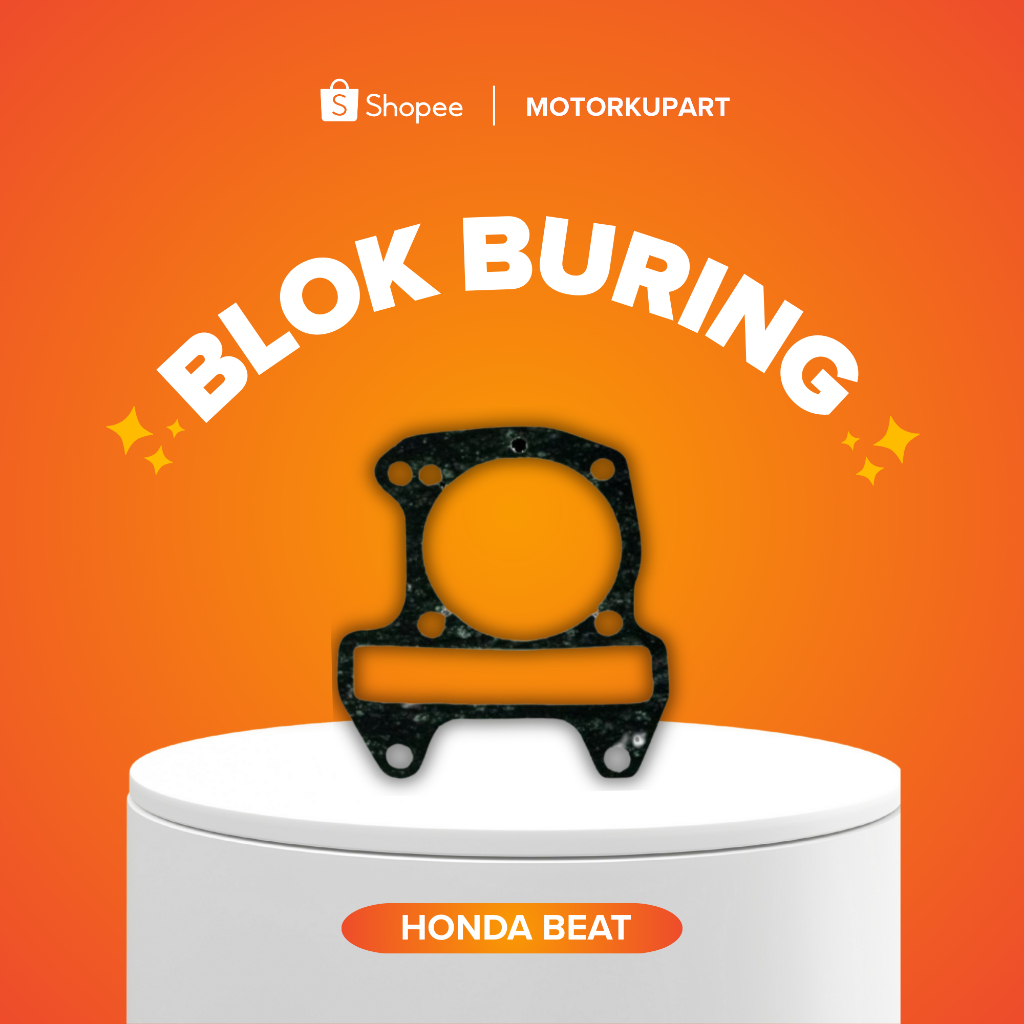 PAKING BLOK BURING HONDA BEAT PERPAK GASKET BAWAH PAKING KAS ANTI BOCOR FUBORU