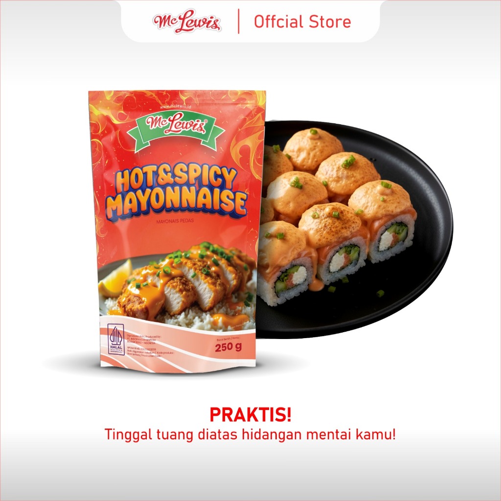Mc Lewis Mayo Hot Spicy 250gr